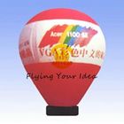 China Aufblasbarer Werbungs-Ballon des Rot-7m mit 0.4mm PVC-Plane für Unterhaltung Fabrik 