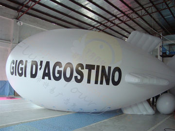 Enormes aufblasbares Zeppelin-Luft-Ballon-weißes elastisches geschütztes UVdrucken