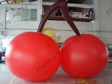 Rote geformte Ballone PVCs 3m hohe Kirsche für Handelsmesse-Anzeige