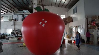 3.5m Höhe Apple formte großen Ballone Pantone Farbe zusammengebrachten Druck