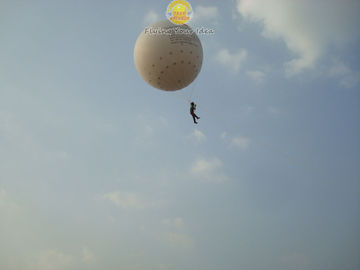 Weißer großer feuerfester und wasserdichter aufblasbarer Helium-Druckballon mit Beleuchtungssystemen