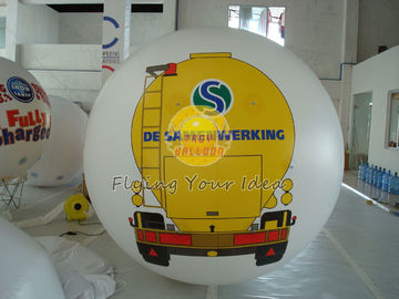 Weißes PVCgroßes Druckhelium steigt mit geschütztem UVdrucken für Öffnungsereignis im Ballon auf